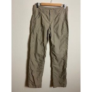 The North Face Womens Sz‎ 4 Ripstop Tan Hiking Pants Outdoor Lightweight Travel